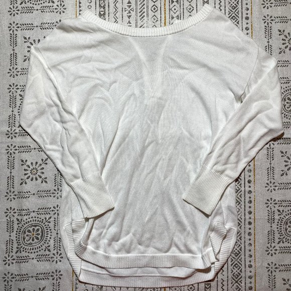 White Crown & Ivy Women's Sweater With Zip Back - Picture 1 of 12